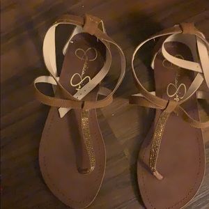 Tan-ish/brown sandals Size 10
